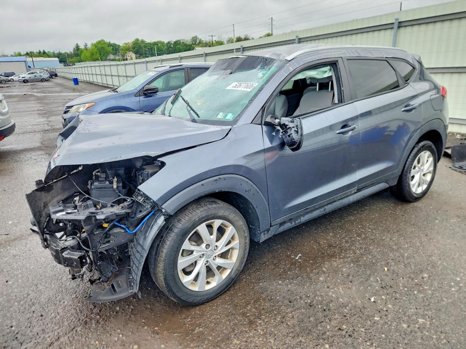 2019 Hyundai Tucson VIN KM8J3CA49KU014629 COPART salvage auction — FRONT END, Pa - Certificate Of Salvage, sold $825 on 2026-07-07 (photo 1)