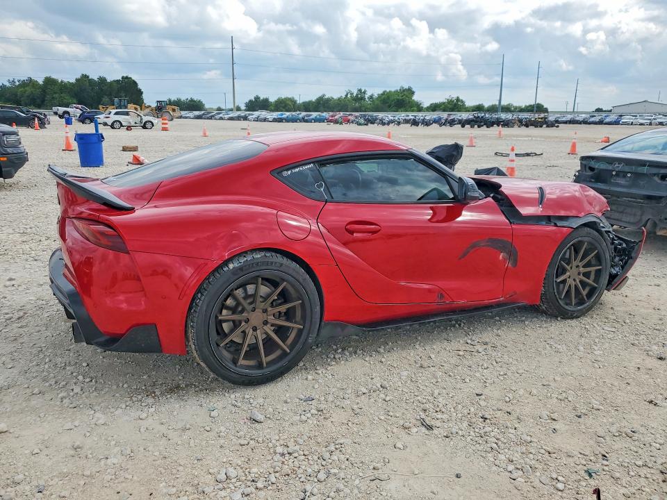 2021 Toyota Supra VIN WZ1DB2C01MW036755 COPART salvage auction — FRONT END, Tx - Salvage Vehicle Title, sold $1,800 on 2026-07-23 (photo 3)