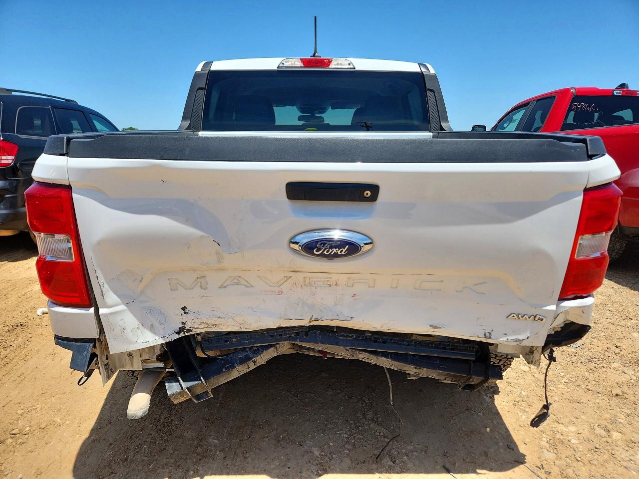 2024 Ford Maverick VIN 3FTTW8J93RRA82536 COPART salvage auction — Rear End, TX - CERTIFICATE OF TITLE (P), sold $8,800 on 2026-07-09 (photo 6)