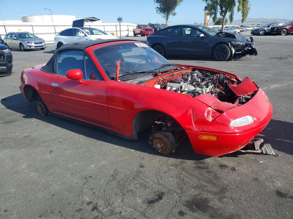 1992 Mazda Mx-5 VIN JM1NA3517N1303607 COPART salvage auction — VANDALISM, Ca - Salvage Certificate, sold $500 on 2026-07-20 (photo 4)