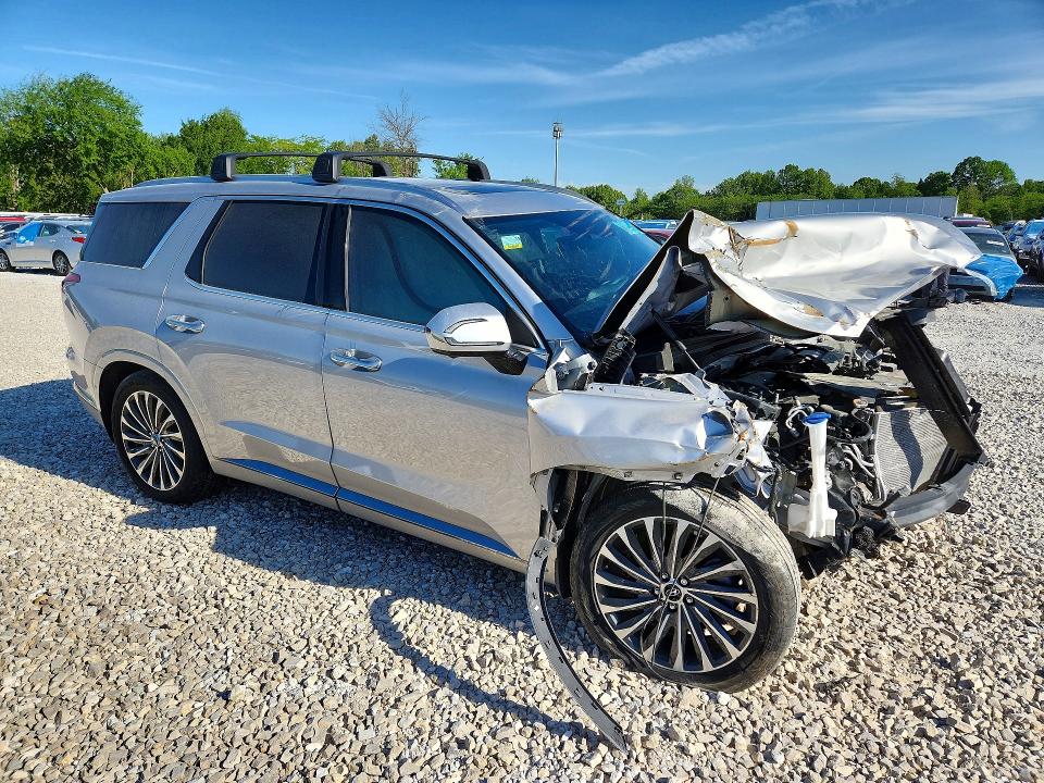 2025 Hyundai Palisade VIN KM8R7DGEXSU906756 COPART salvage auction — FRONT END, Mo - Salvage Certificate Of Title, sold $7,200 on 2026-07-08 (photo 4)