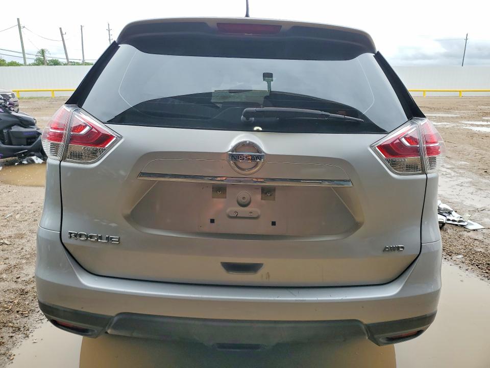 2016 Nissan Rogue VIN KNMAT2MV5GP688253 COPART salvage auction — ROLLOVER, Tx - Salvage Vehicle Title, sold $650 on 2026-07-27 (photo 6)