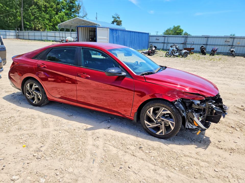 2025 Hyundai Elantra VIN KMHLM4DG5SU903705 COPART salvage auction — FRONT END, Fl - Cert Of Title Slvg Rebuildable, sold $6,600 on 2026-07-17 (photo 4)