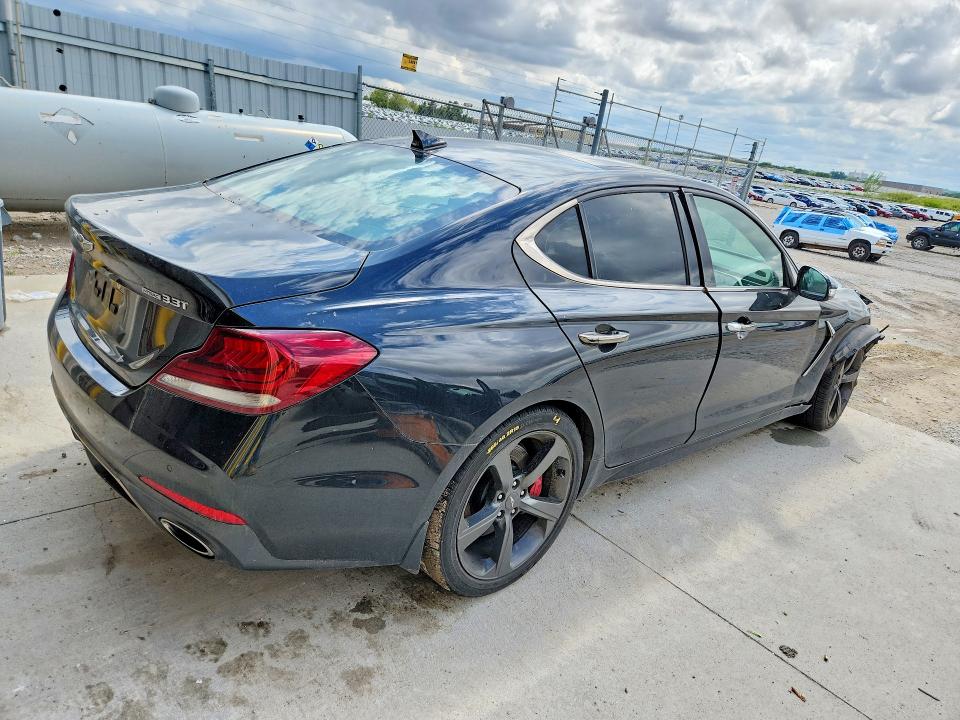 2019 Genesis G70 VIN KMTG34LE6KU031366 COPART salvage auction — FRONT END, Ne - Cert Of Title-Salvage, sold $5,200 on 2026-07-14 (photo 3)