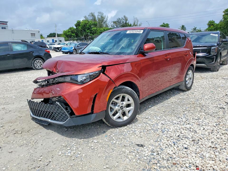 2025 Kia Soul VIN KNDJ23AU0S7252827 COPART salvage auction — FRONT END, Fl - Certificate Of Destruction, sold $2,400 on 2026-07-13 (photo 1)
