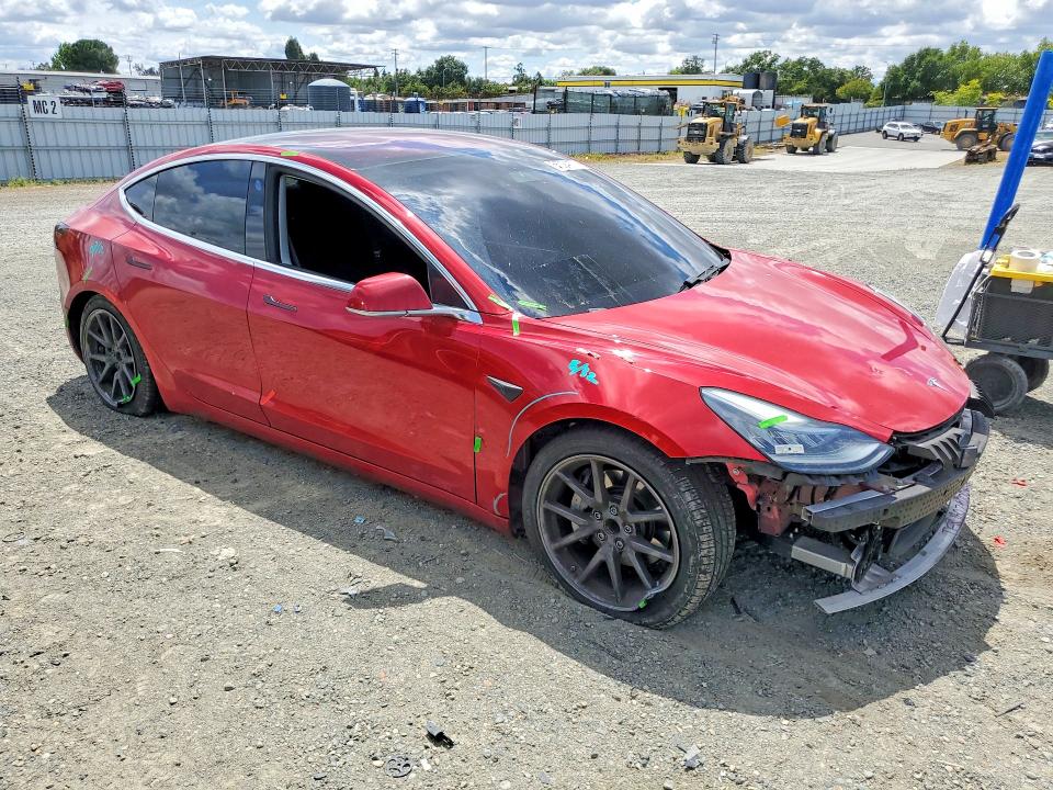 2018 Tesla Model 3 VIN 5YJ3E1EA0JF008849 COPART salvage auction — FRONT END, CA - SALVAGE CERTIFICATE, sold $5,900 on 2026-07-07 (photo 4)