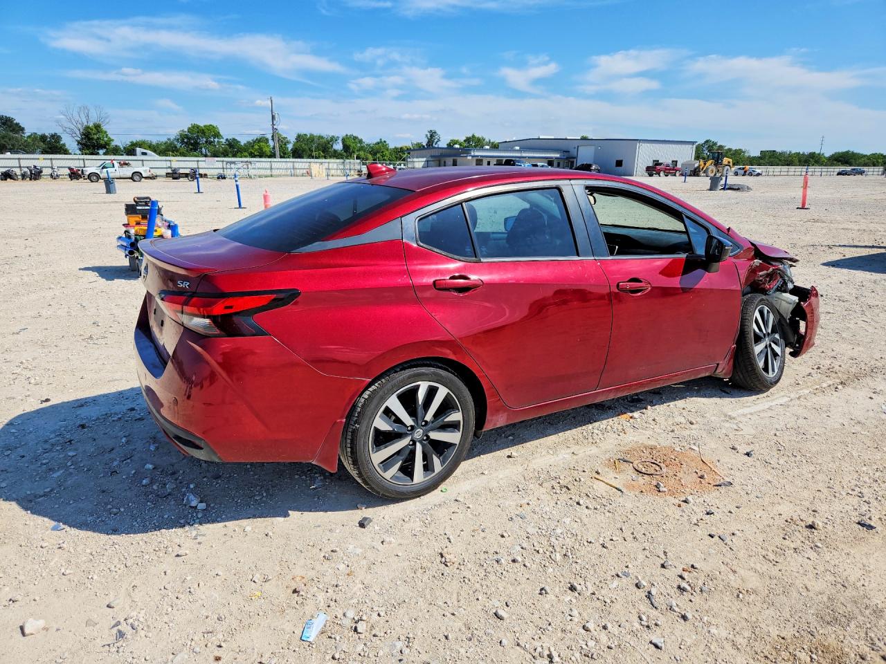 2021 Nissan Versa VIN 3N1CN8FV9ML918826 COPART salvage auction — Front End, TX - SALVAGE VEHICLE TITLE, sold $3,900 on 2026-07-09 (photo 3)
