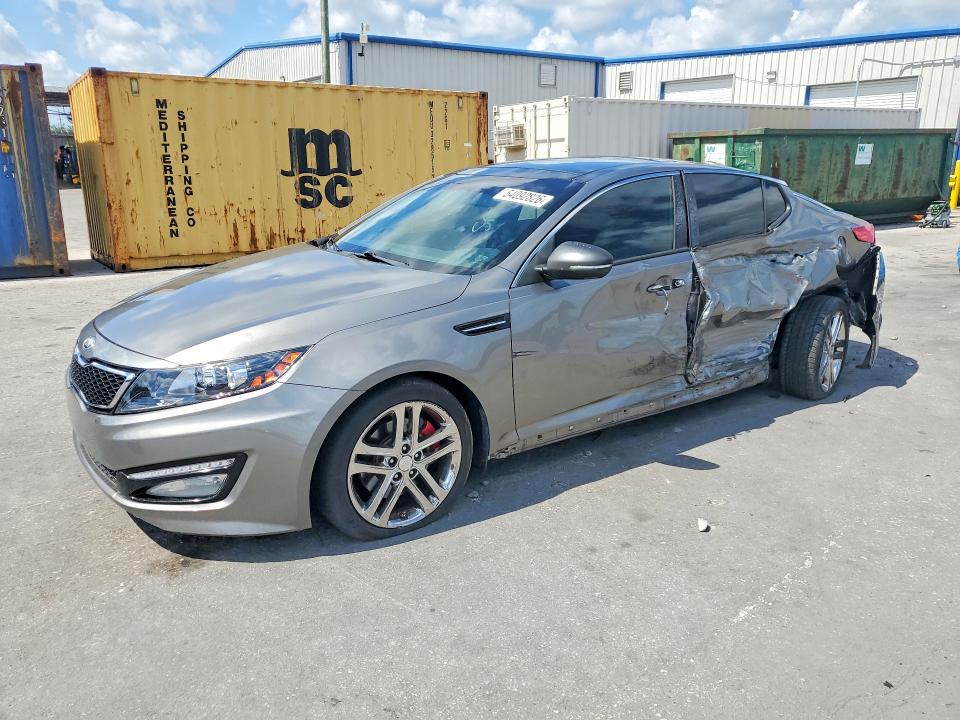 2013 Kia Optima VIN 5XXGR4A60DG179594 COPART salvage auction — SIDE, Fl - Cert Of Title Slvg Rebuildable, sold $925 on 2026-07-02 (photo 1)