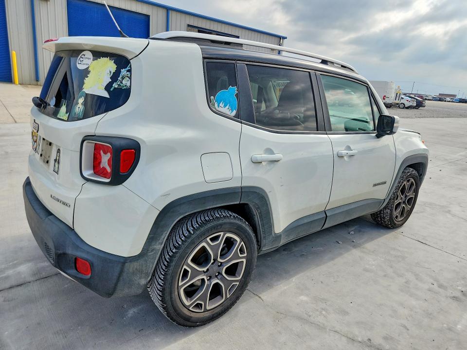 2017 Jeep Renegade VIN ZACCJADB1HPF30298 COPART salvage auction — FRONT END, TX - CERTIFICATE OF TITLE, sold $2,600 on 2026-07-17 (photo 3)