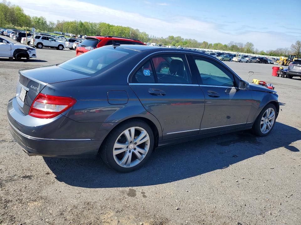 2010 Mercedes-benz C class VIN WDDGF8BB5AF430797 COPART salvage auction — FRONT END, Pa - Certificate Of Salvage, sold $1,300 on 2026-07-07 (photo 3)