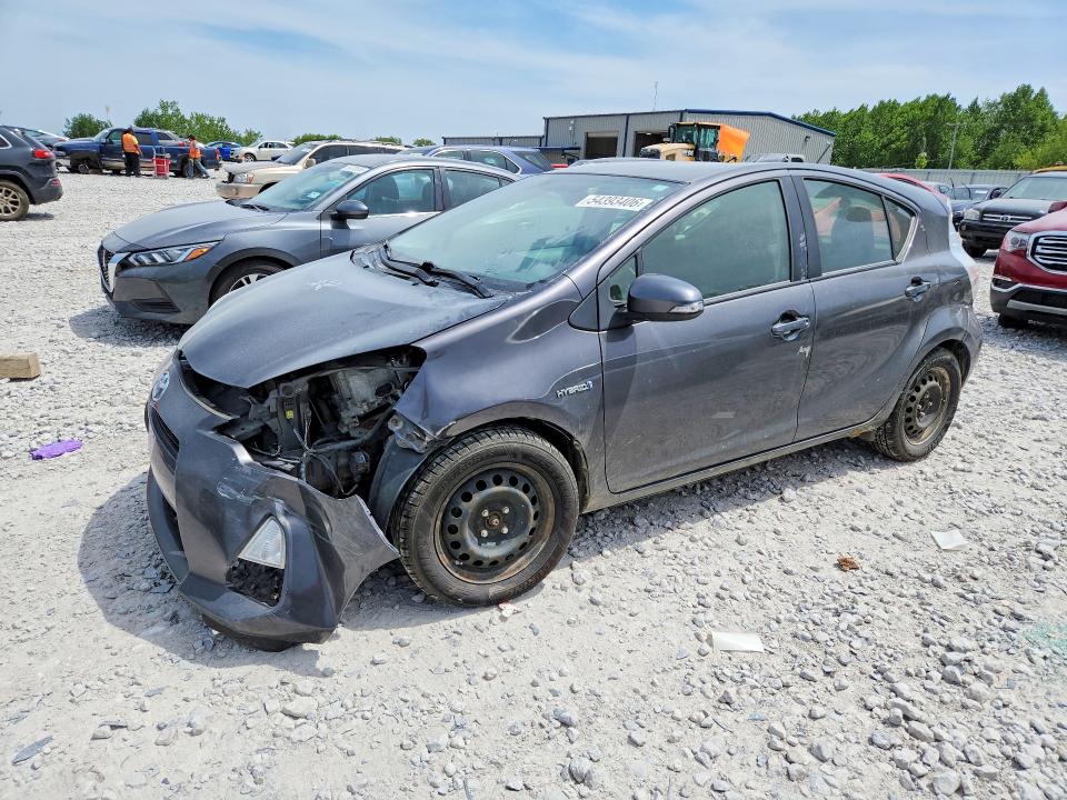 2014 Toyota Prius c VIN JTDKDTB38E1568214 COPART salvage auction — FRONT END, MI - CERTIFICATE OF TITLE, sold $525 on 2026-07-16 (photo 1)