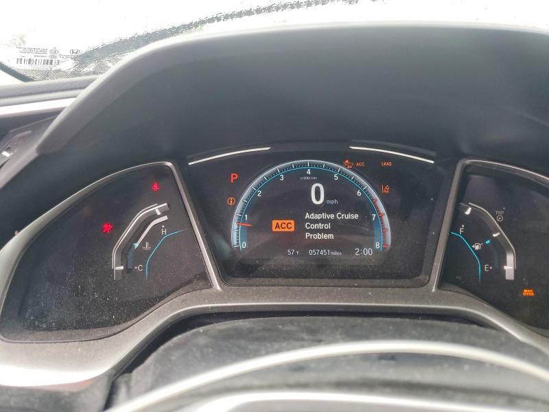 2021 Honda VIN 19XFC1F71ME006432 COPART salvage auction — FRONT END, Oh - Cert Of Title-Salvage, sold $9,400 on 2026-07-31 (photo 9)