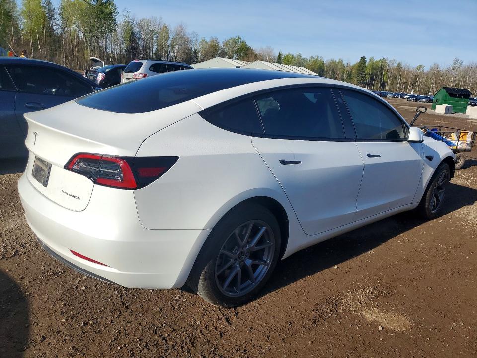 2023 Tesla Model 3 VIN LRW3E1EB3PC843694 COPART salvage auction — FRONT END, On - Permit No Brand - Unfit, sold $13,900 on 2026-07-14 (photo 3)