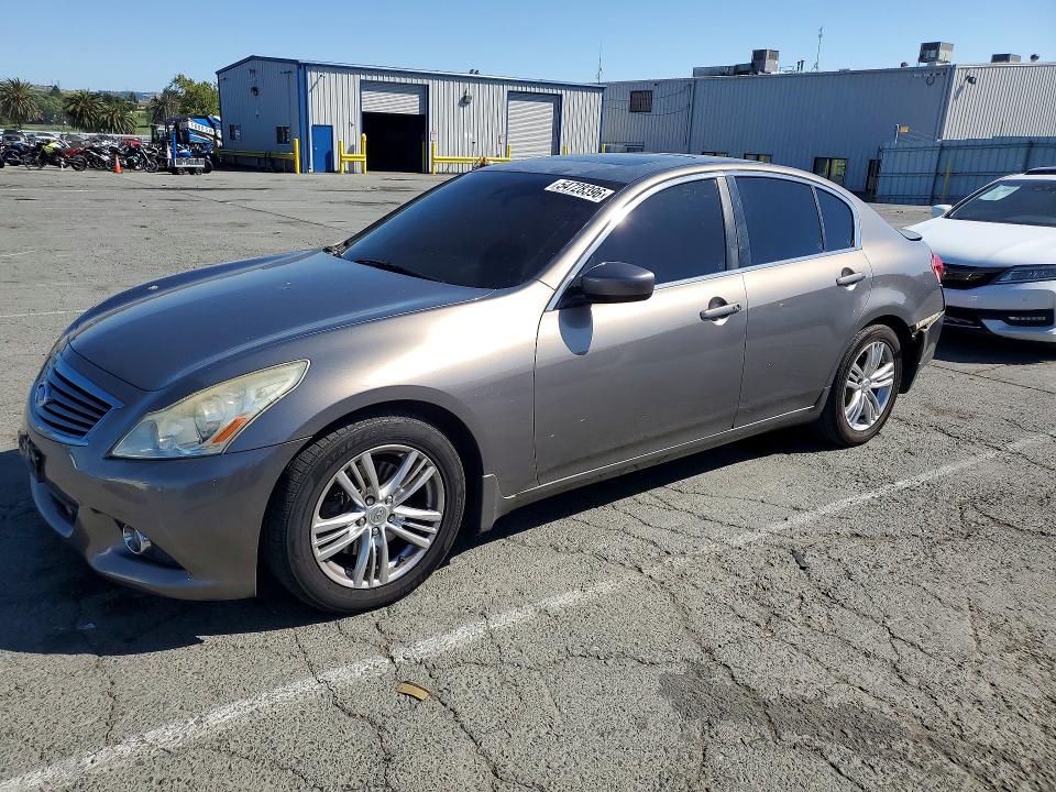 2011 Infiniti G37 VIN JN1CV6AP2BM506554 COPART salvage auction — REAR END, Ca - Salvage Certificate, sold $1,350 on 2026-07-06 (photo 1)