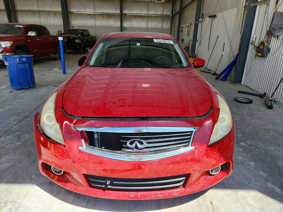 2011 Infiniti G37 VIN JN1CV6AR3BM405508 COPART salvage auction — FRONT END, NE - CERT OF TITLE-SALVAGE, sold $550 on 2026-07-14 (photo 5)