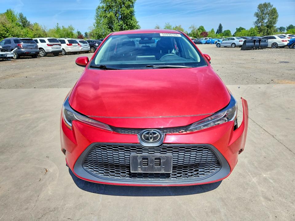 2020 Toyota Corolla VIN 5YFEPRAE5LP139051 COPART salvage auction — FRONT END, Or - Salvage Title Certificate, sold $150 on 2026-07-27 (photo 5)