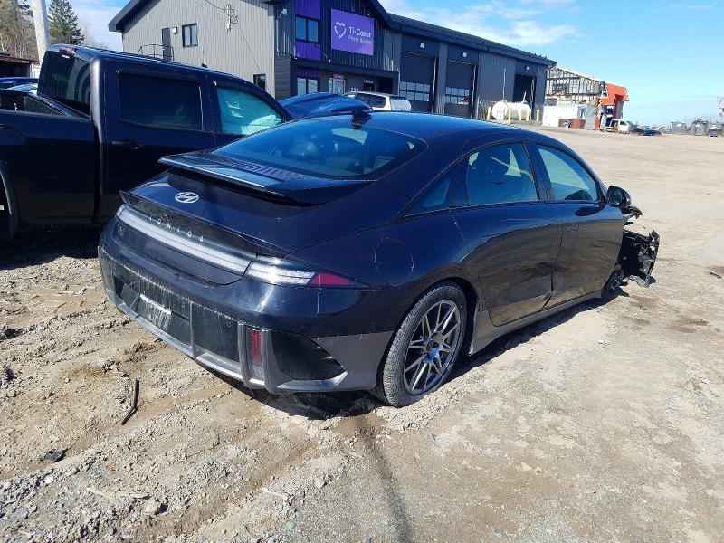 2025 Hyundai Ioniq 6 VIN KMHM34AA1SA106179 COPART salvage auction — FRONT END, Qc - Gravement Accidente, sold $10,200 on 2026-07-07 (photo 3)