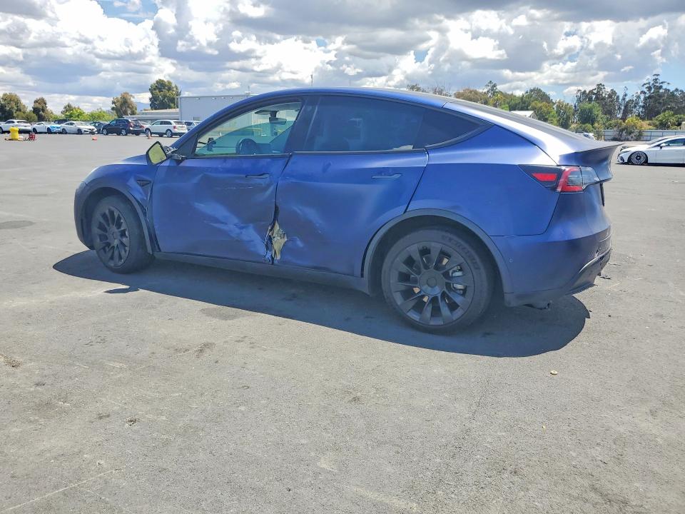 2022 Tesla Model y VIN 7SAYGDEE6NF339593 COPART salvage auction — SIDE, Ca - Salvage Certificate, sold $5,700 on 2026-07-08 (photo 2)