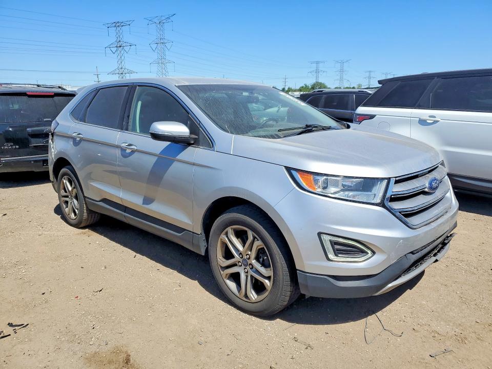 2015 Ford Edge VIN 2FMTK4K93FBB52478 COPART salvage auction — REAR END, Il - Salvage Certificate, sold $1,900 on 2026-07-09 (photo 4)