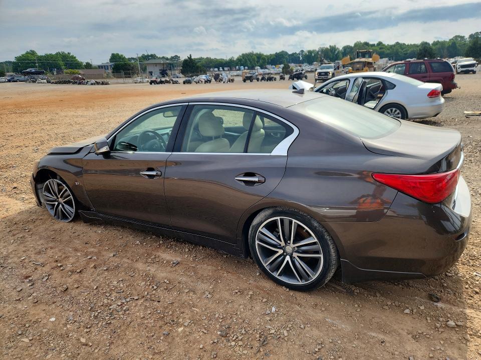 2014 Infiniti Q50 VIN JN1BV7AP6EM682481 COPART salvage auction — ALL OVER, AL - CERT OF TITLE-SALVAGE TITLE, sold $2,800 on 2026-07-08 (photo 2)