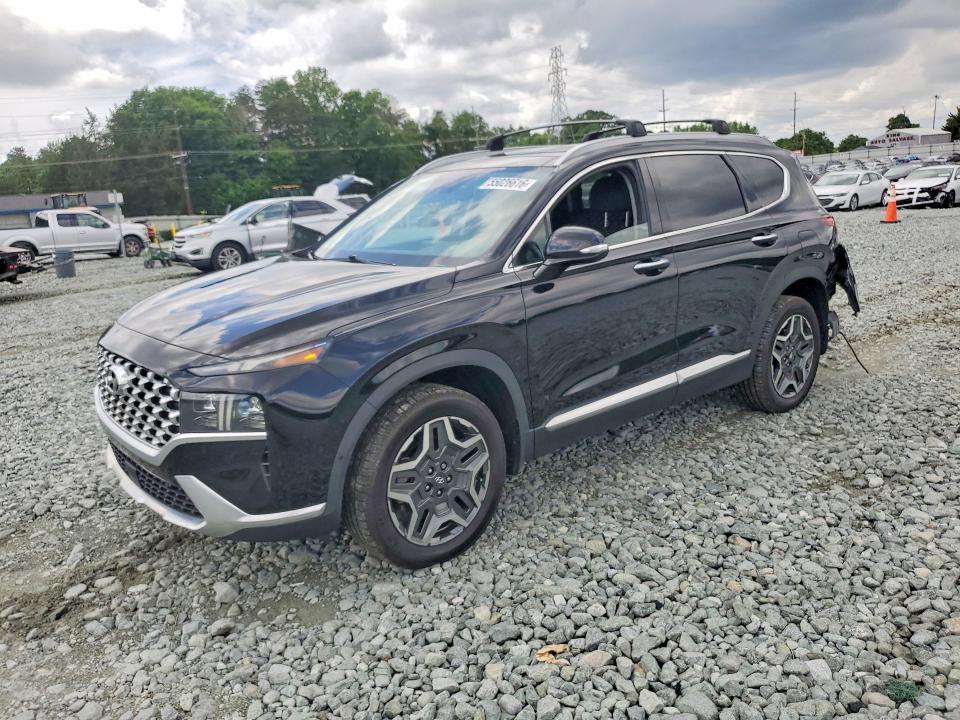 2021 Hyundai Santa fe VIN KM8S5DA11MU012547 COPART salvage auction — REAR END, Nc - Salvage Certificate Of Title, sold $150 on 2026-07-29 (photo 1)