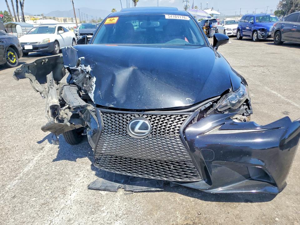 2015 Lexus Is VIN JTHBE1D21F5014835 COPART salvage auction — FRONT END, Ca - Salvage Certificate, sold $900 on 2026-07-31 (photo 5)