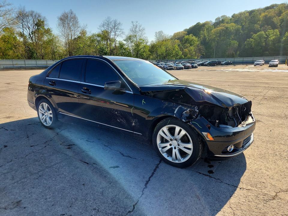 2011 Mercedes-benz C class VIN WDDGF8BB0BR133484 COPART salvage auction — FRONT END, Pa - Certificate Of Salvage, sold $375 on 2026-07-09 (photo 4)