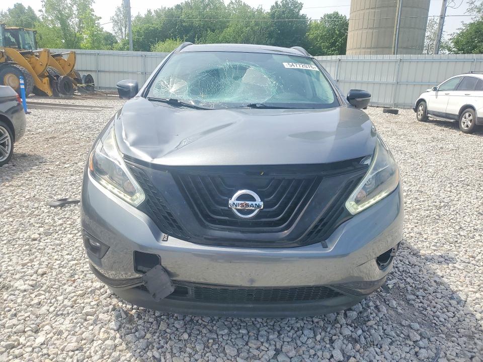 2018 Nissan Murano VIN 5N1AZ2MH0JN148400 COPART salvage auction — FRONT END, Mi - Certificate Of Title, sold $4,900 on 2026-07-09 (photo 5)
