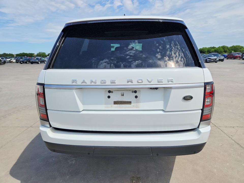 2017 Land rover RANGE ROVER VIN SALGR2FVXHA357669 COPART salvage auction — FRONT END, Tx - Certificate Of Title, sold $175 on 2026-07-30 (photo 6)