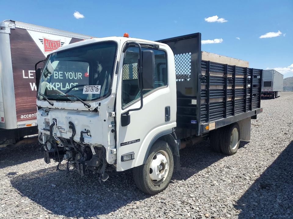 2019 Isuzu Npr VIN 54DC4W1BXKS814342 COPART salvage auction — FRONT END, Nv - Salvage Title, sold $3,750 on 2026-07-09 (photo 1)