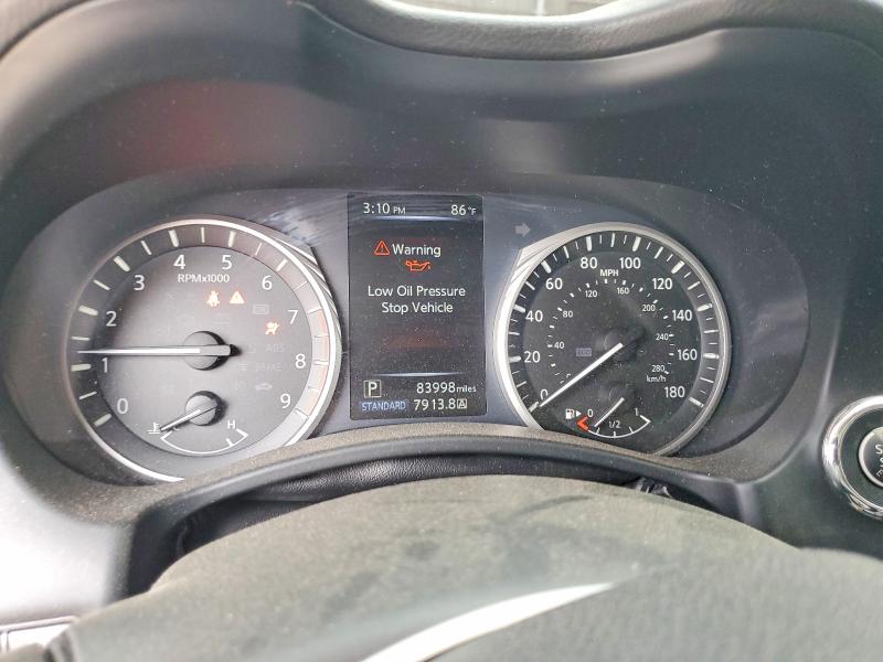 2018 Infiniti Q50 VIN JN1EV7AP6JM352346 COPART salvage auction — FRONT END, Ca - Salvage Certificate, sold $3,400 on 2026-07-09 (photo 9)