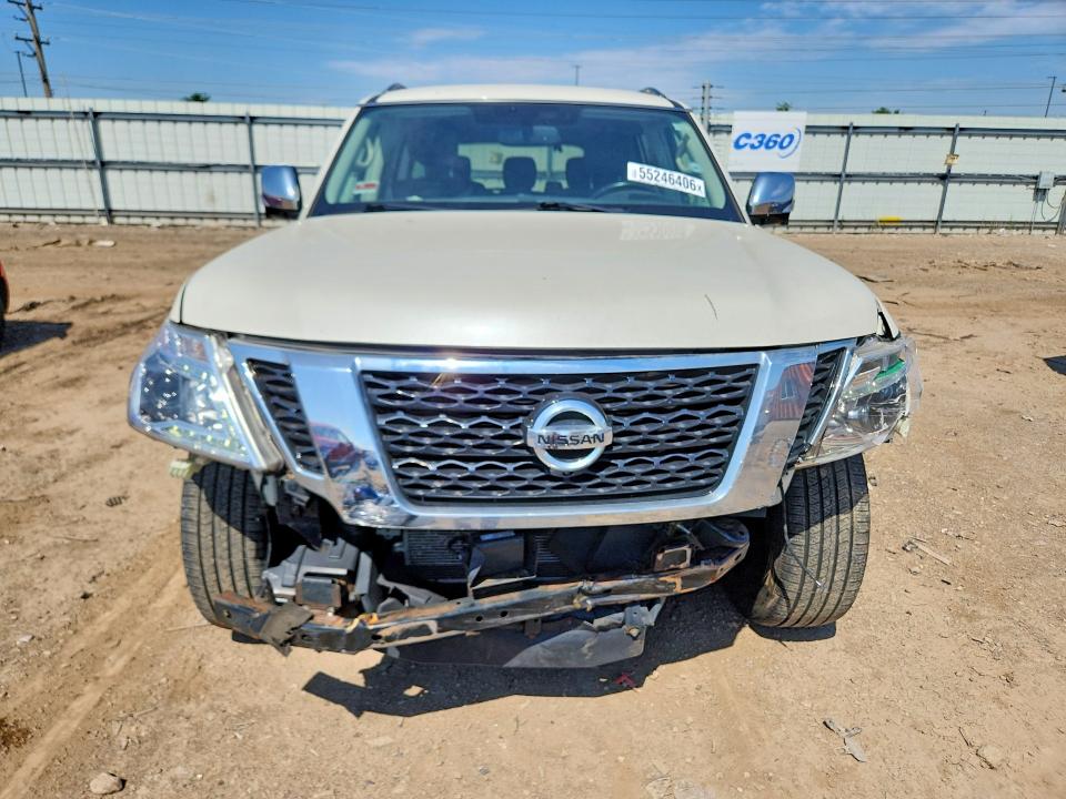 2018 Nissan Armada VIN JN8AY2NC6JX503301 COPART salvage auction — FRONT END, Il - Salvage Certificate, sold $7,000 on 2026-07-09 (photo 5)
