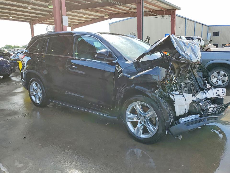 2015 Toyota Highlander VIN 5TDYKRFH3FS075845 COPART salvage auction — FRONT END, Tx - Salvage Vehicle Title, sold $4,450 on 2026-07-07 (photo 4)