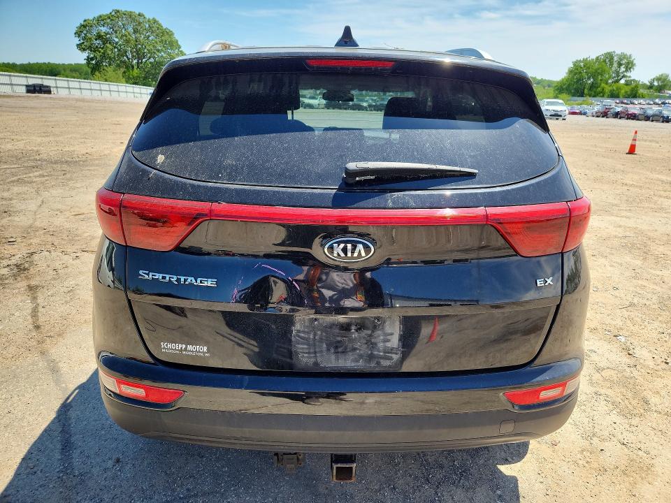 2018 Kia Sportage VIN KNDPNCAC8J7355694 COPART salvage auction — HAIL, Wi - Certificate Of Title, sold $3,200 on 2026-07-28 (photo 6)