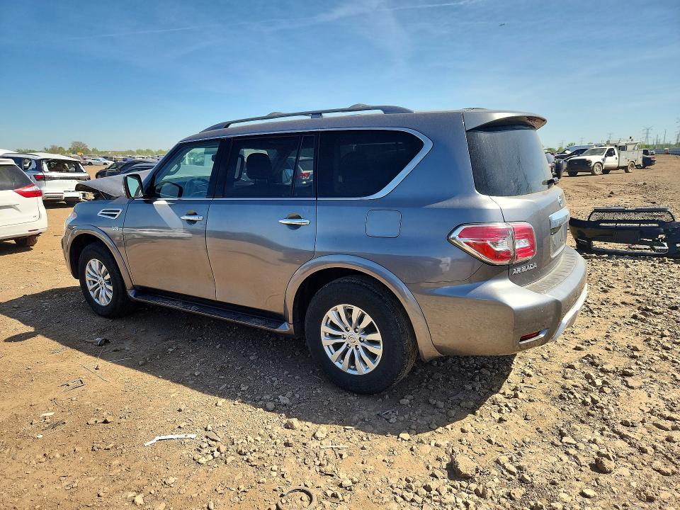 2018 Nissan Armada VIN JN8AY2NC9J9552707 COPART salvage auction — FRONT END, Il - Salvage Certificate, sold $5,000 on 2026-07-09 (photo 2)