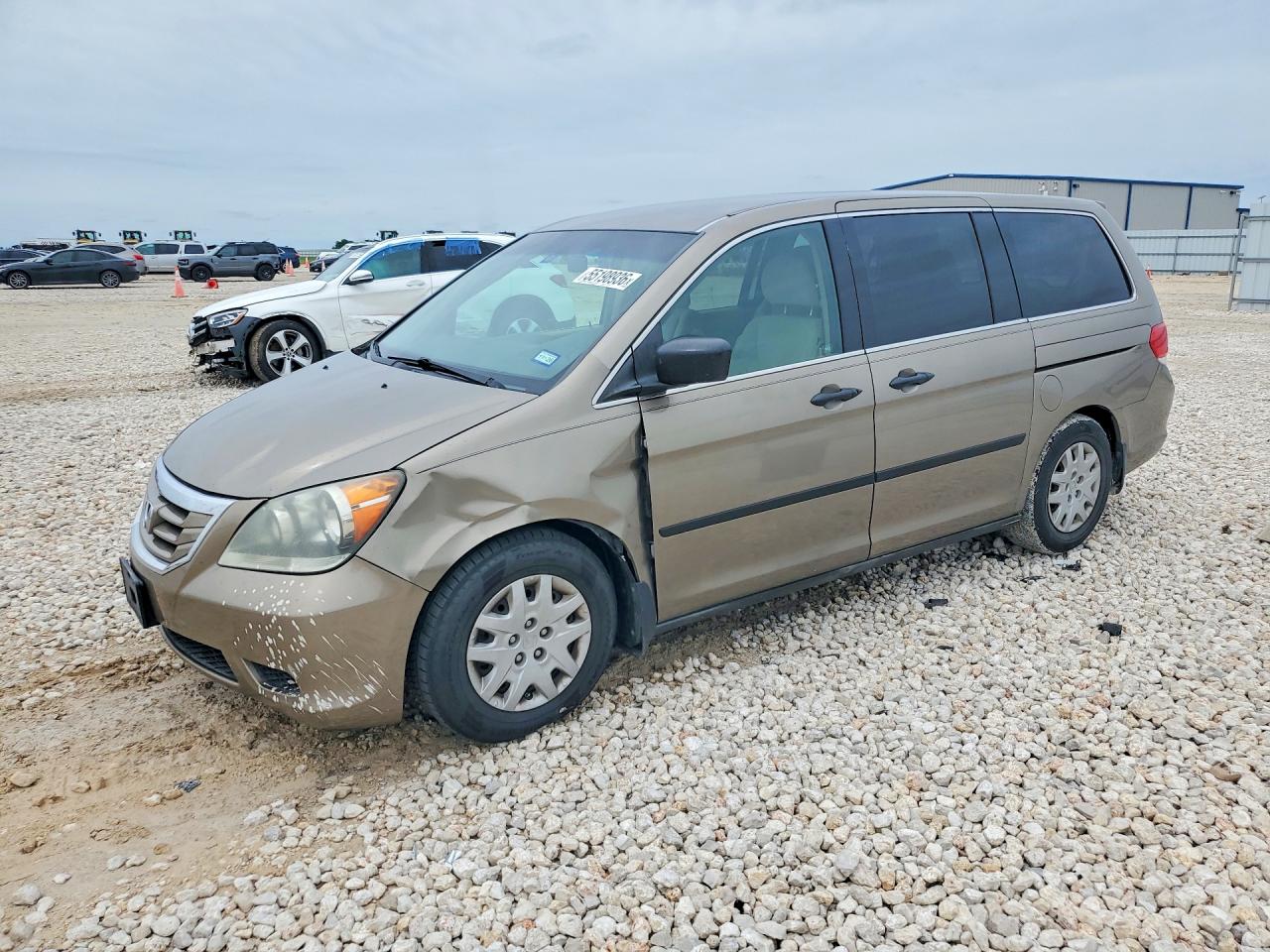 2010 Honda Odyssey VIN 5FNRL3H20AB001531 COPART salvage auction — Side, TX - SALVAGE VEHICLE TITLE, sold $400 on 2026-07-09 (photo 1)
