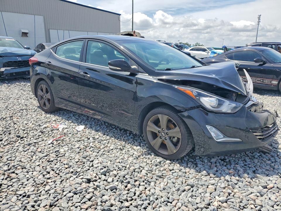 2014 Hyundai Elantra VIN KMHDH4AH8EU177042 COPART salvage auction — FRONT END, Fl - Cert Of Title Slvg Rebuildable, sold $750 on 2026-07-13 (photo 4)