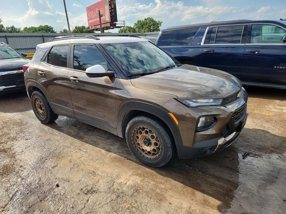 2022 Chevrolet Trailblazer VIN KL79MVSL5NB105321 COPART salvage auction — HAIL, Ks - Cert Of Title-Salvage, sold $7,300 on 2026-07-08 (photo 4)