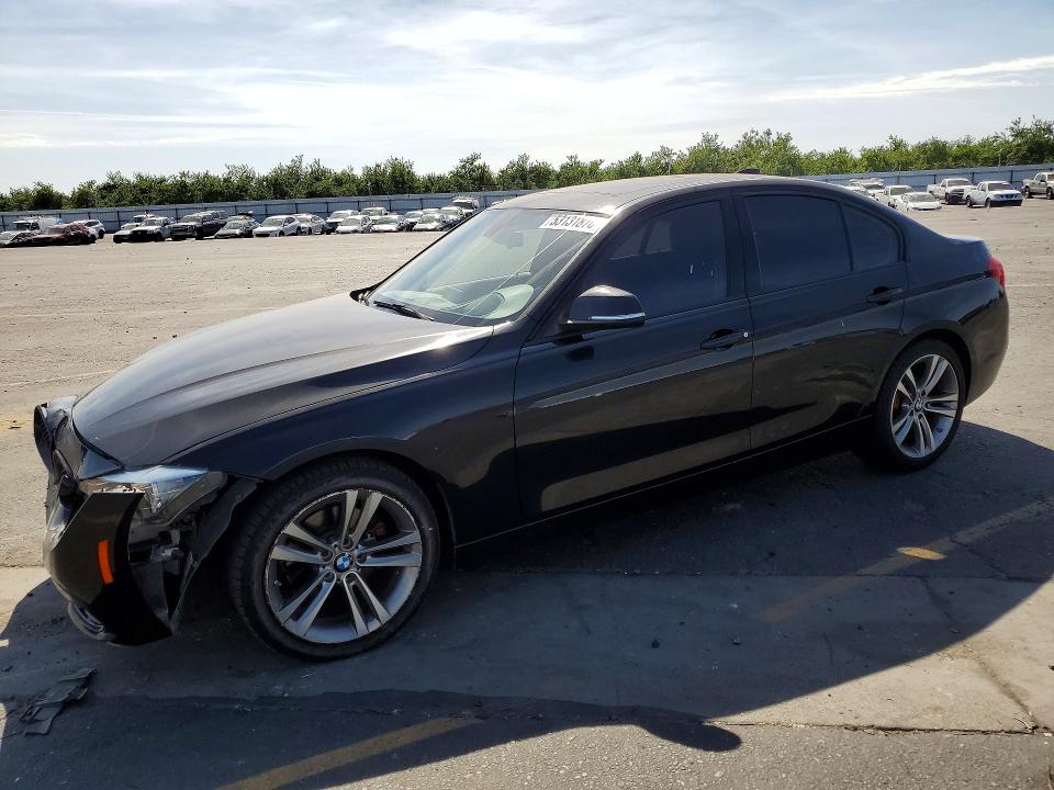 2016 BMW 3er VIN WBA8E9C57GK603880 COPART salvage auction — FRONT END, Ca - Salvage Certificate, sold $3,800 on 2026-07-13 (photo 1)