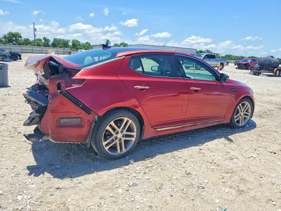 2013 Kia Optima VIN 5XXGR4A66DG122929 COPART salvage auction — REAR END, Tx - Salvage Vehicle Title, sold $1,000 on 2026-07-02 (photo 3)
