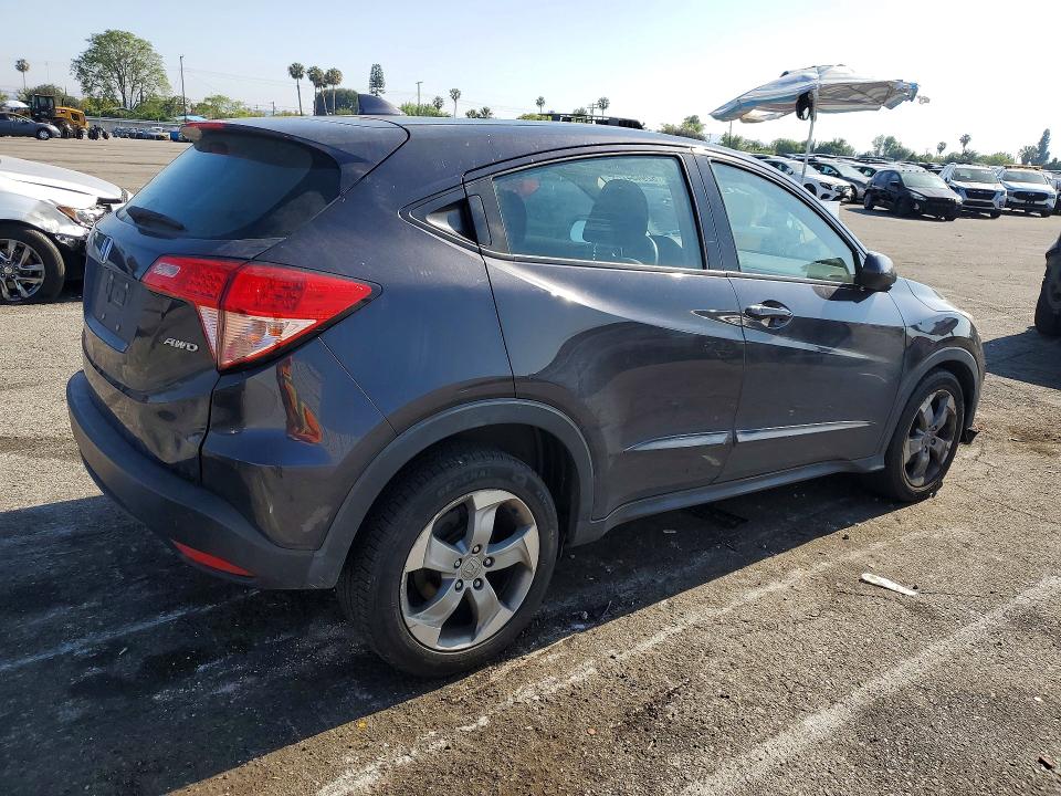 2018 Honda Hr-v VIN 3CZRU6H31JG700081 COPART salvage auction — FRONT END, Ca - Salvage Certificate, sold $60 on 2026-07-02 (photo 3)