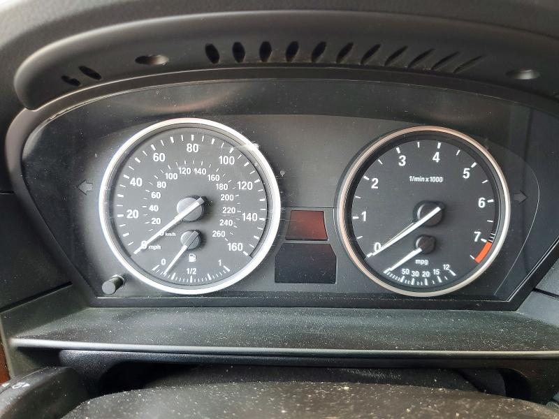 2008 BMW 5 series VIN WBANU53578CT01175 COPART salvage auction — FRONT END, TX - BONDED TITLE - SALVAGE (P), sold $350 on 2026-08-03 (photo 9)