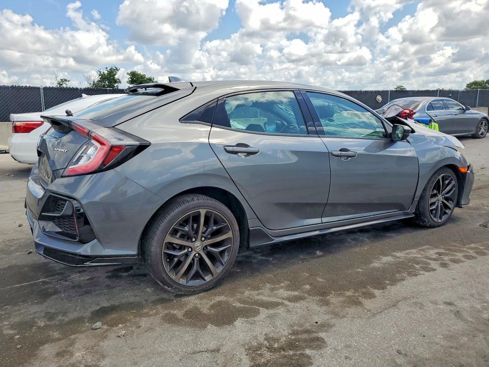 2021 Honda Civic VIN SHHFK7H45MU412246 COPART salvage auction — FRONT END, Fl - Certificate Of Destruction, sold $3,050 on 2026-07-02 (photo 3)