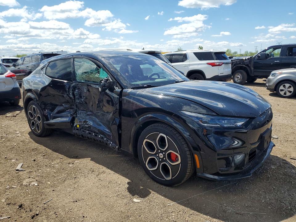 2022 Ford Mustang VIN 3FMTK4SE3NMA25238 COPART salvage auction — SIDE, Il - Salvage Certificate, sold $9,200 on 2026-07-02 (photo 4)