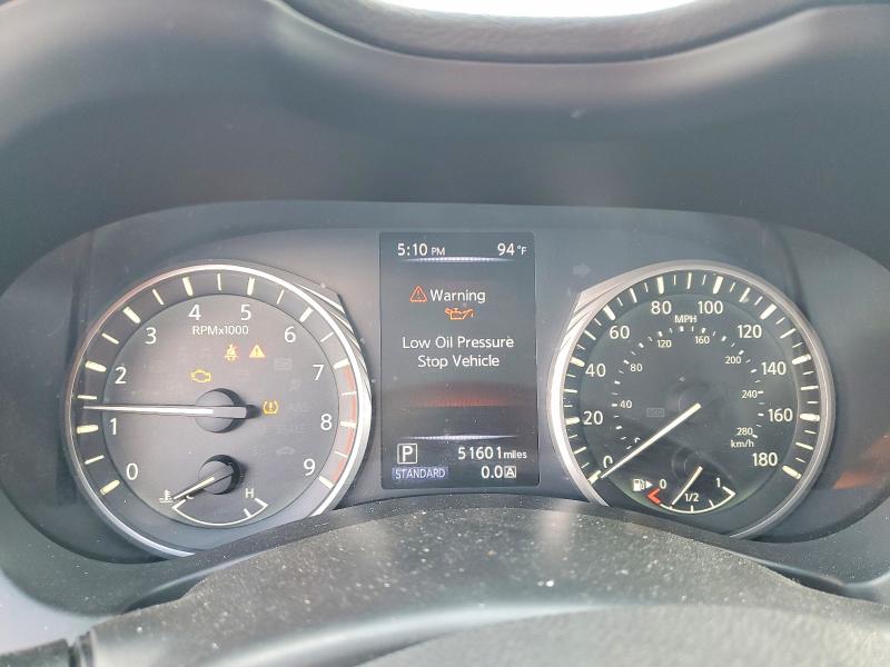 2018 Infiniti Q50 VIN JN1EV7APXJM590359 COPART salvage auction — FRONT END, Tx - Salvage Vehicle Title, sold $1,750 on 2026-07-10 (photo 9)