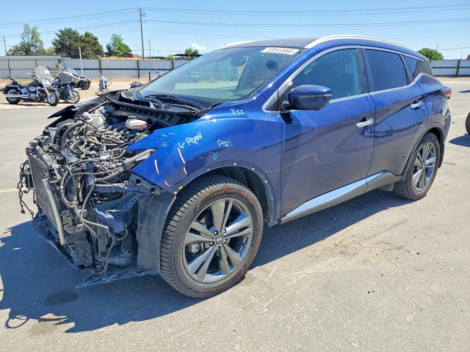 2020 Nissan Murano VIN 5N1AZ2DS3LN131072 COPART salvage auction — FRONT END, Id - Salvage Certificate Of Title, sold $100 on 2026-07-30 (photo 1)