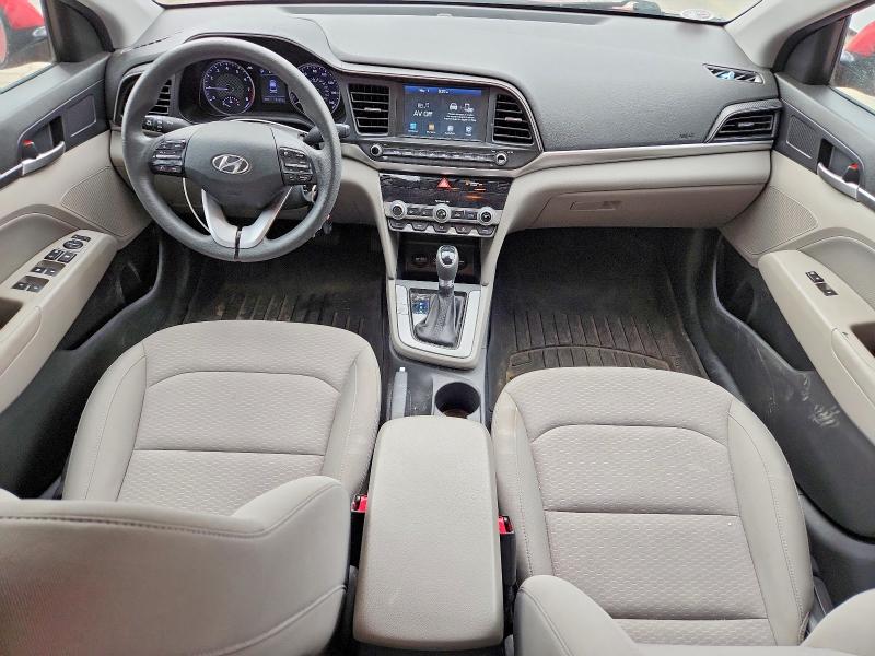 2020 Hyundai Elantra VIN KMHD84LF7LU022345 COPART salvage auction — HAIL, In - Cert Of Title-Salvage Title, sold $3,600 on 2026-07-20 (photo 8)