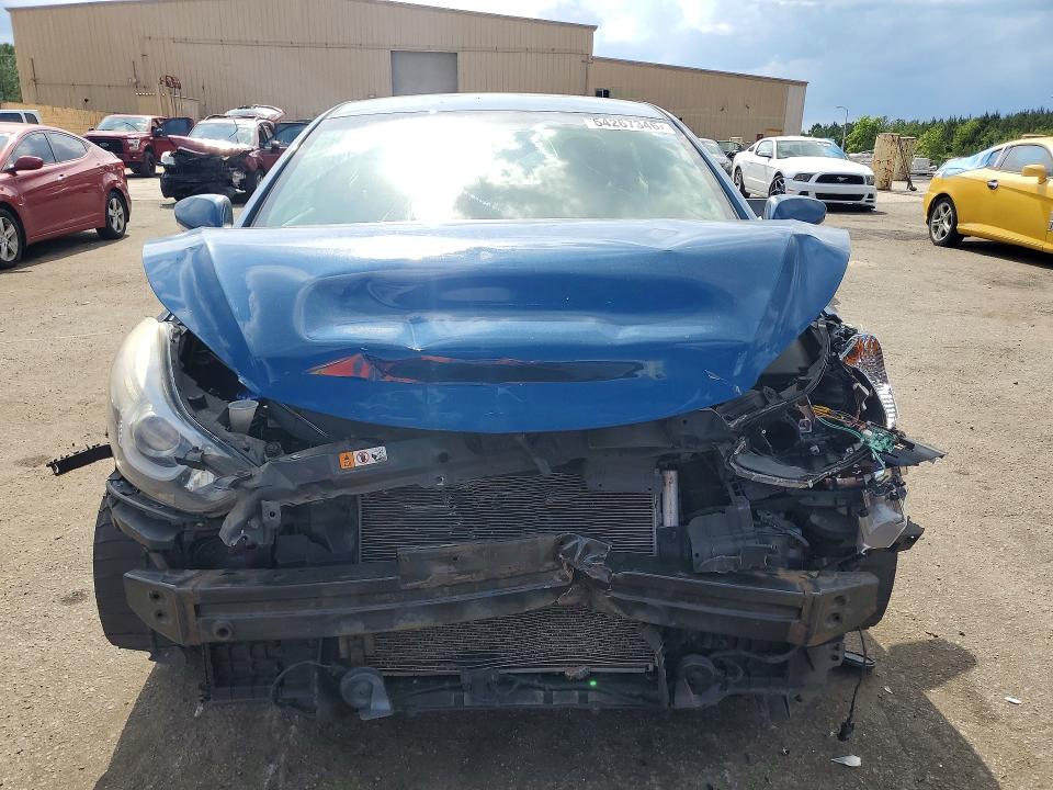 2014 Hyundai Elantra VIN KMHDH4AE6EU042549 COPART salvage auction — FRONT END, Sc - Cert Of Title-Salvage, sold $725 on 2026-07-24 (photo 5)
