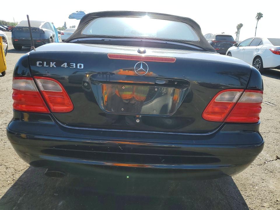 2000 Mercedes-benz Clk-klasse VIN WDBLK70G8YT029932 COPART salvage auction — FRONT END, Ca - Salvage Certificate, sold $425 on 2026-07-24 (photo 6)