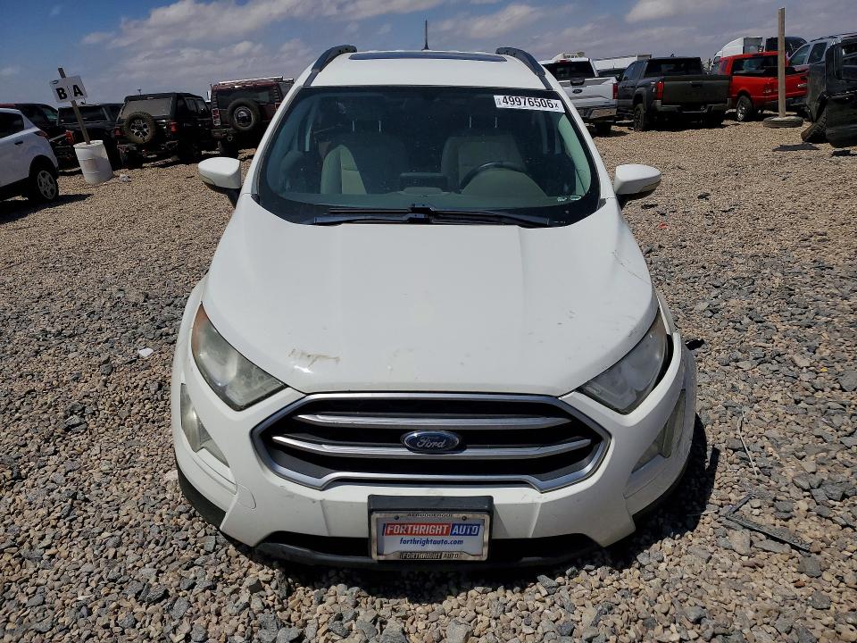 2018 Ford Ecosport VIN MAJ3P1TE0JC233923 COPART salvage auction — FRONT END, Tx - Salvage Vehicle Title, sold $1,250 on 2026-07-28 (photo 5)